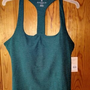 Danskin Green Racerback Tank Top